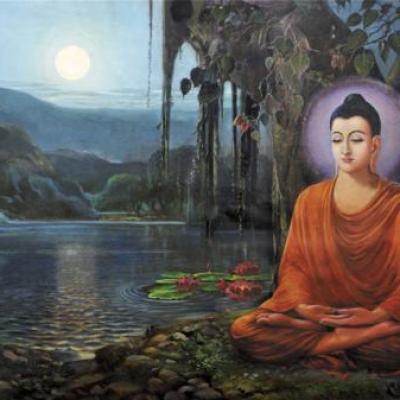 Tranh Đức Phật Thành Đạo