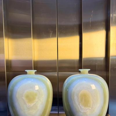 Cặp lục bình vân nhãn Ngọc Onyx tự nhiên